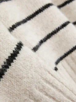 Gestreepte Wijdvallende Trui