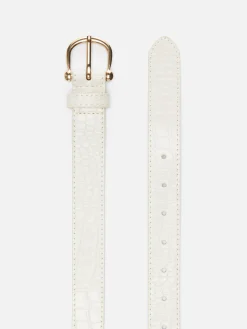 Getextureerde Riem Met Gesp