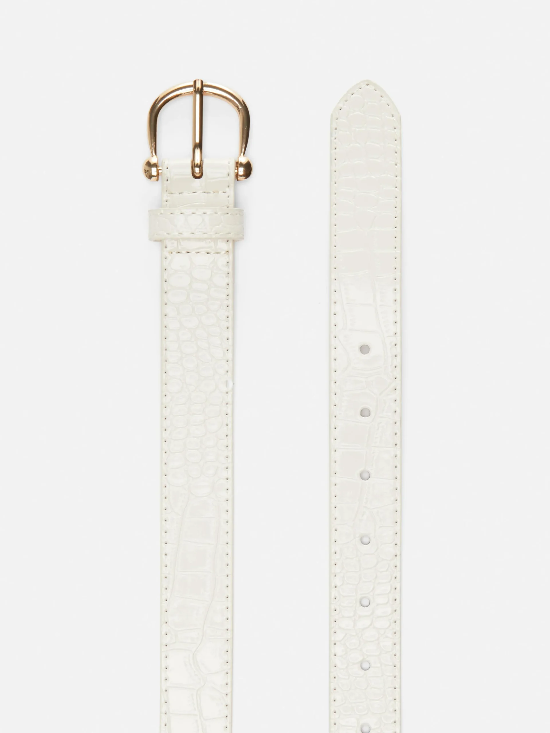 Getextureerde Riem Met Gesp