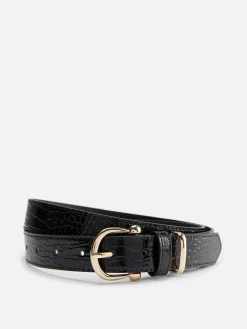 Getextureerde Riem Met Gesp