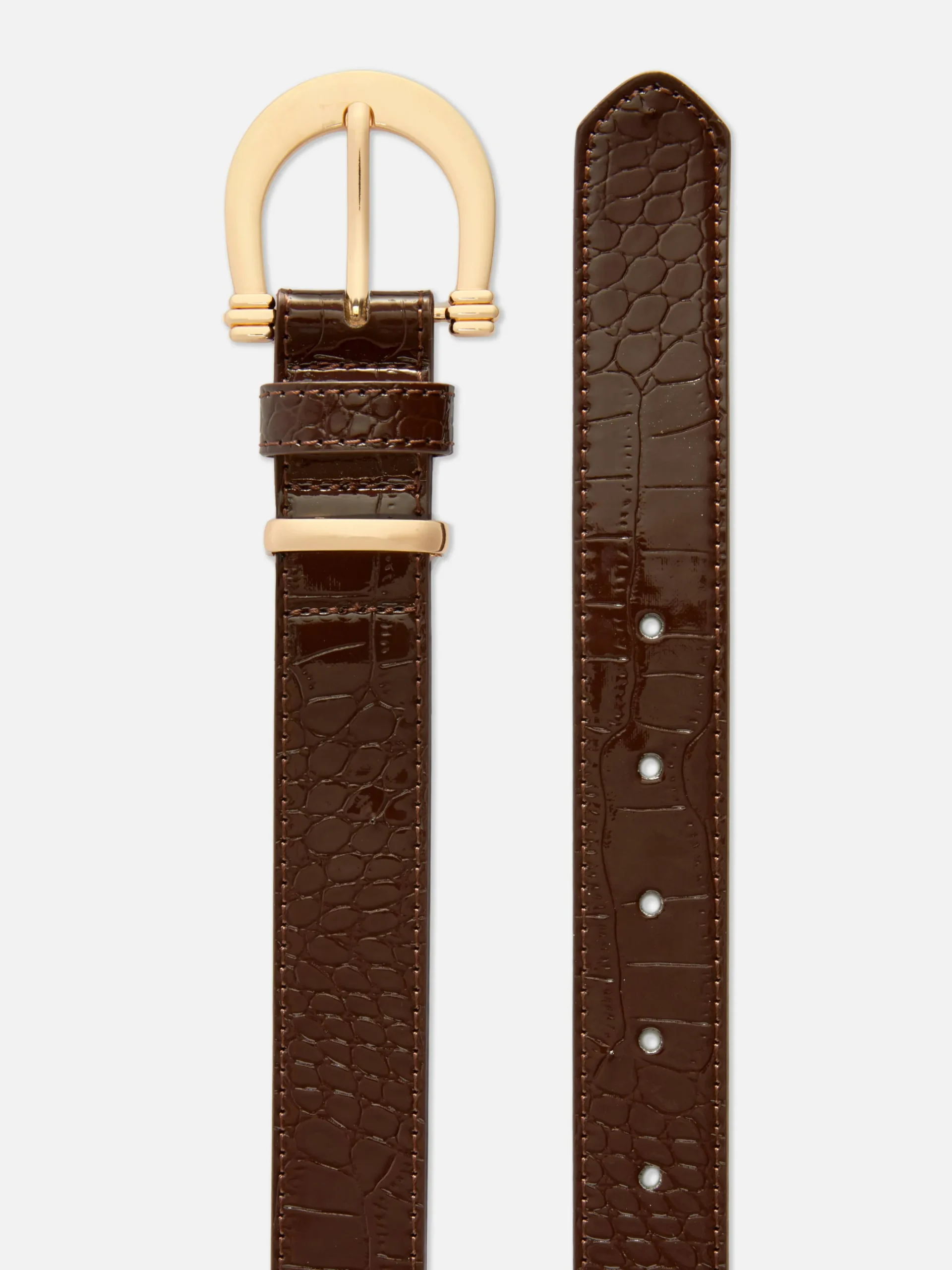 Getextureerde Riem Met Gesp