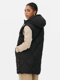 Gewatteerde Bodywarmer Met Capuchon