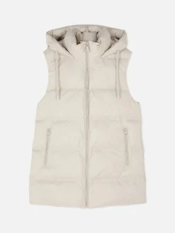 Gewatteerde Bodywarmer Met Capuchon
