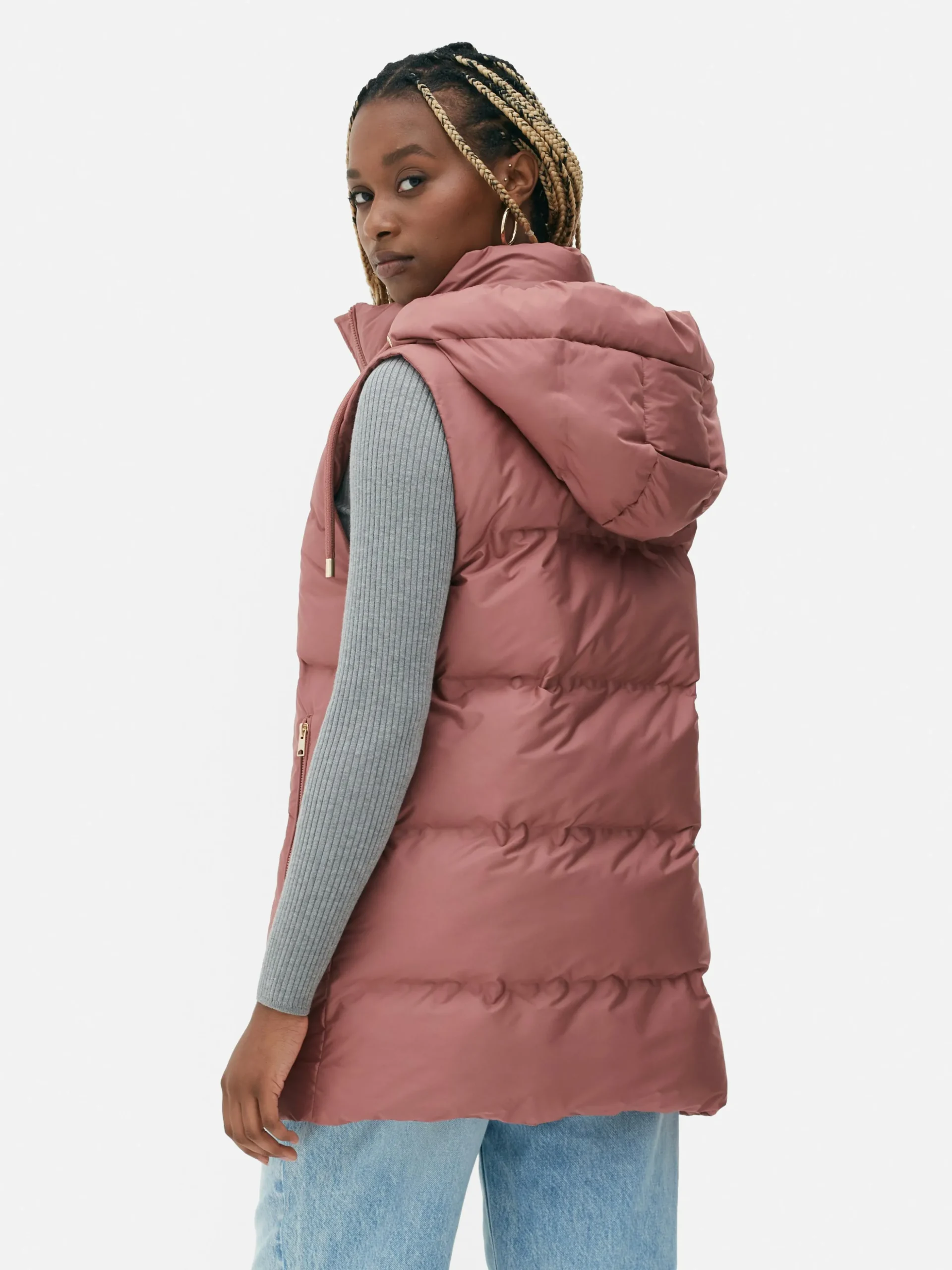 Gewatteerde Bodywarmer Met Capuchon