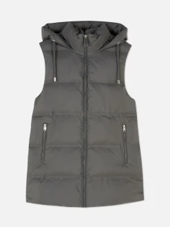 Gewatteerde Bodywarmer Met Capuchon