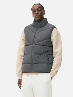Gewatteerde Bodywarmer Met Zigzagstrepen