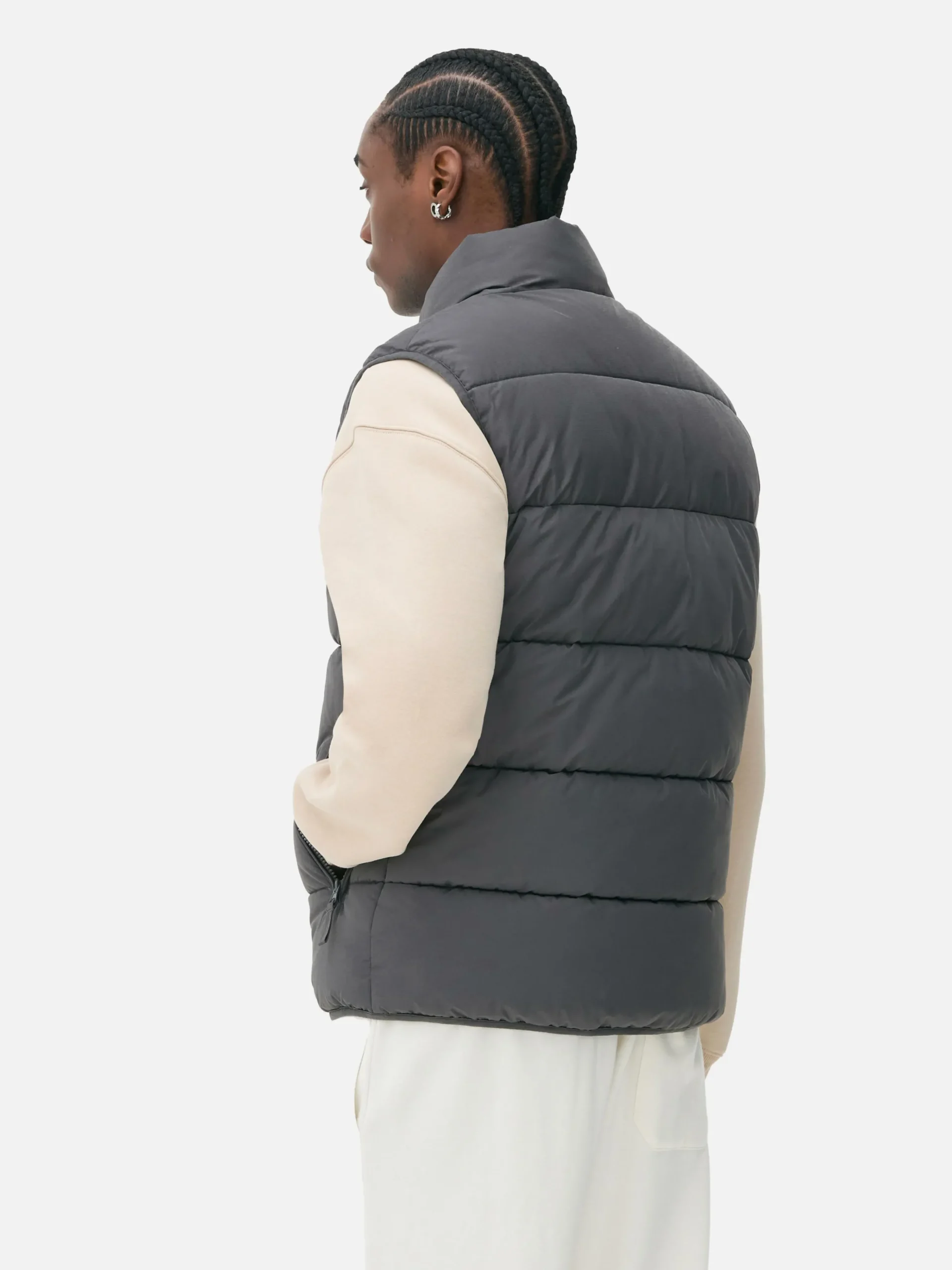 Gewatteerde Bodywarmer Met Zigzagstrepen