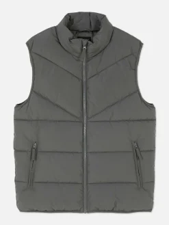 Gewatteerde Bodywarmer Met Zigzagstrepen