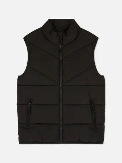 Gewatteerde Bodywarmer Met Zigzagstrepen