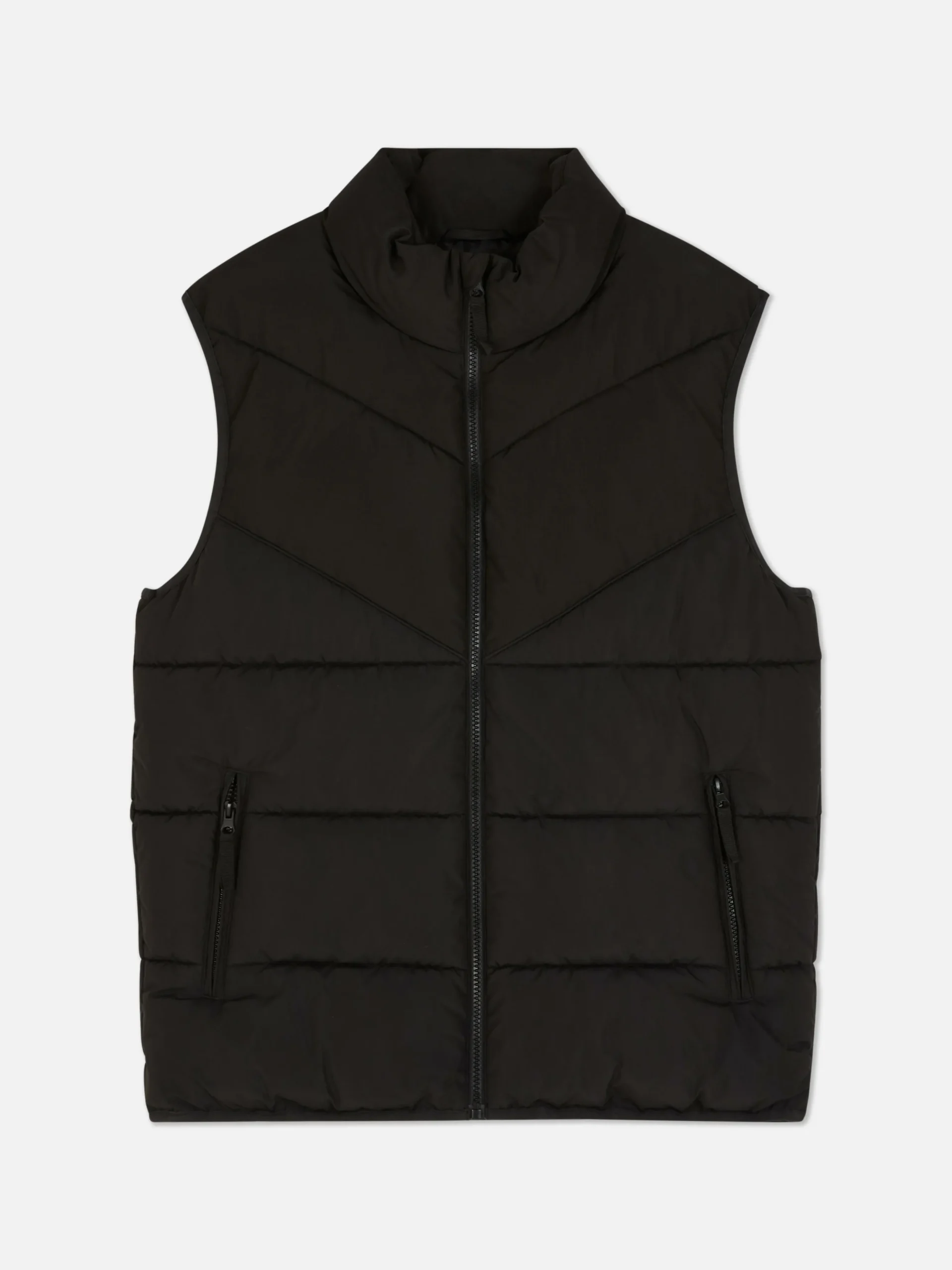 Gewatteerde Bodywarmer Met Zigzagstrepen