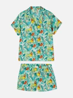 Geweven Pyjama Met Overhemd Met Korte Mouwen Disney's De Leeuwenkoning