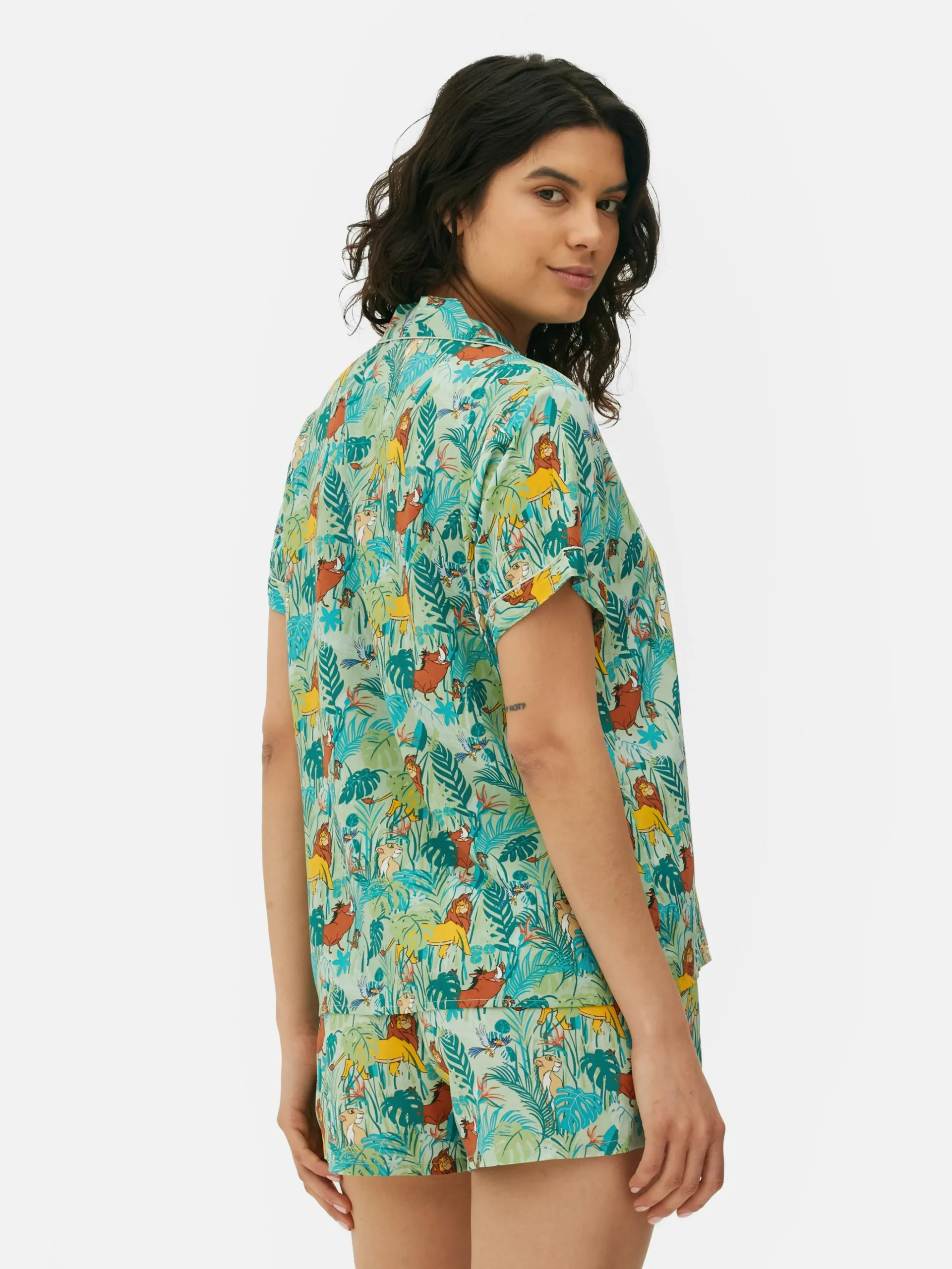 Geweven Pyjama Met Overhemd Met Korte Mouwen Disney's De Leeuwenkoning