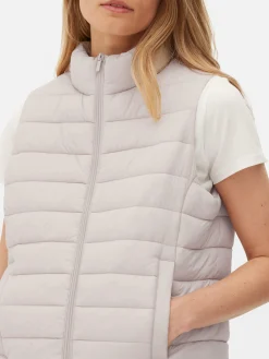 Gilet Met Opstaande Kraag