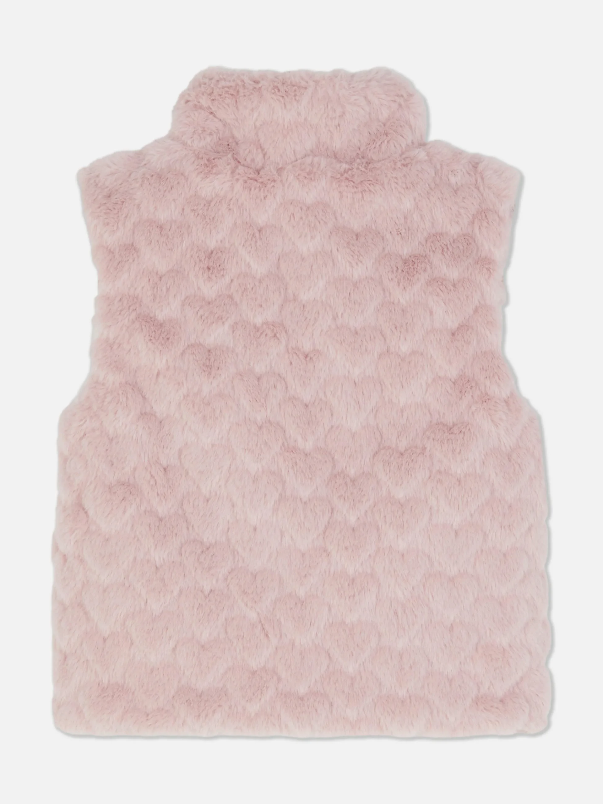 Gilet Van Imitatiebont Met Hartjestextuur