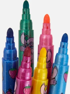 Glittermarkeerstiften Disney's Stitch, Set Van 6