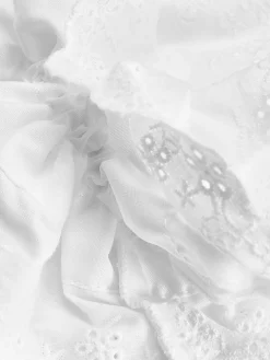 Grote Scrunchie Met Broderie Anglaise