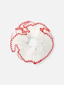 Grote Scrunchie Met Contrasterende Afwerking