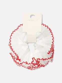 Grote Scrunchie Met Contrasterende Afwerking