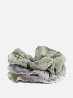 Haarschrunchies Met Textuur, Set Van 3