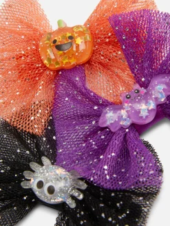 Haarspeldjes Met Glitterstrik Halloween, Set Van 3