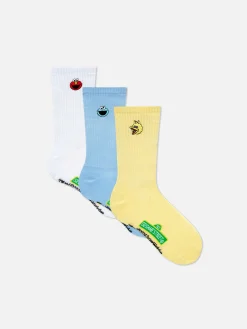 Halfhoge Sesamstraat-sokken, Set Van 3