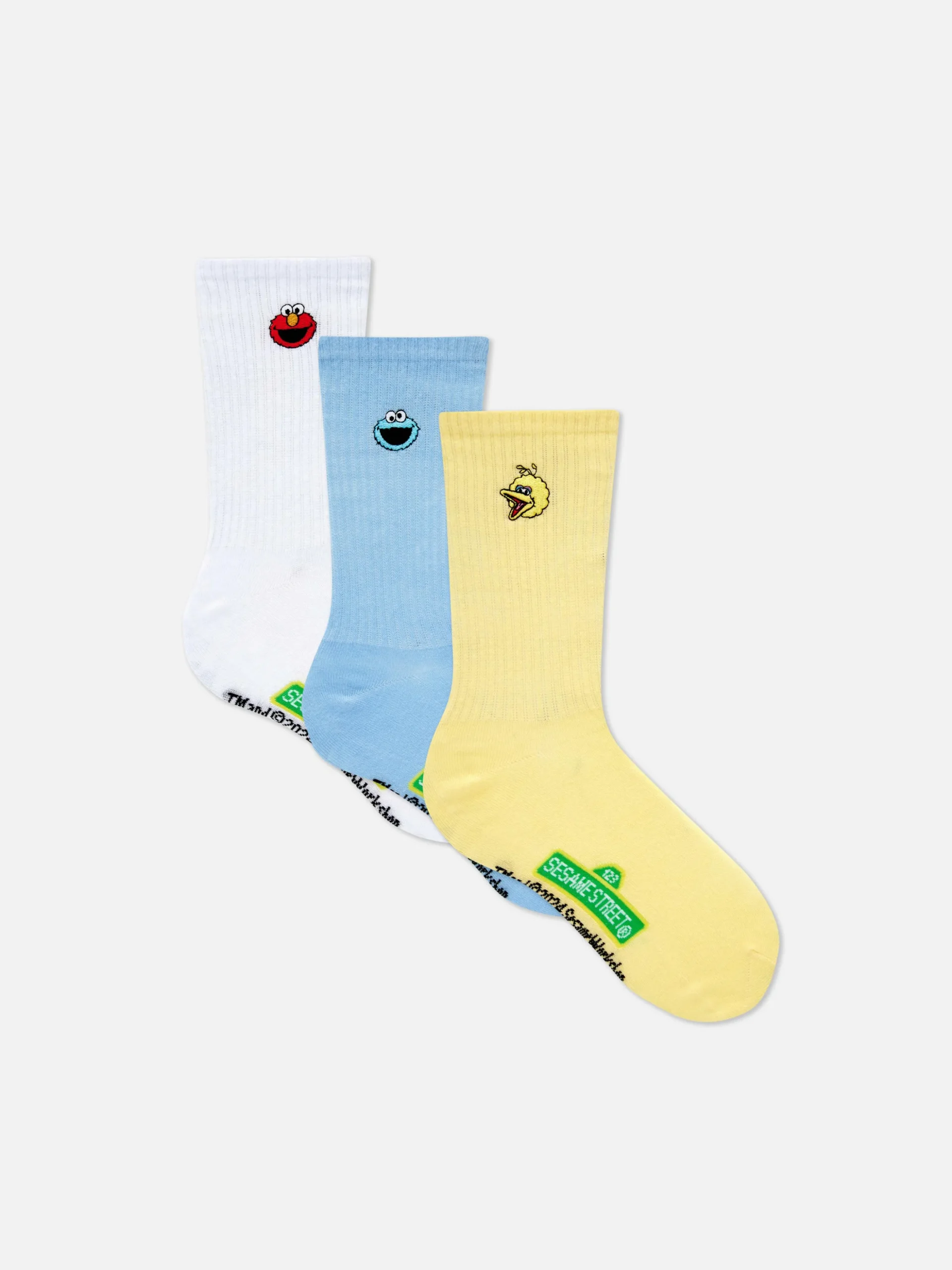 Halfhoge Sesamstraat-sokken, Set Van 3