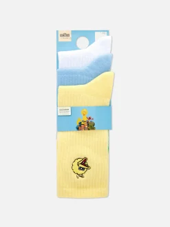 Halfhoge Sesamstraat-sokken, Set Van 3