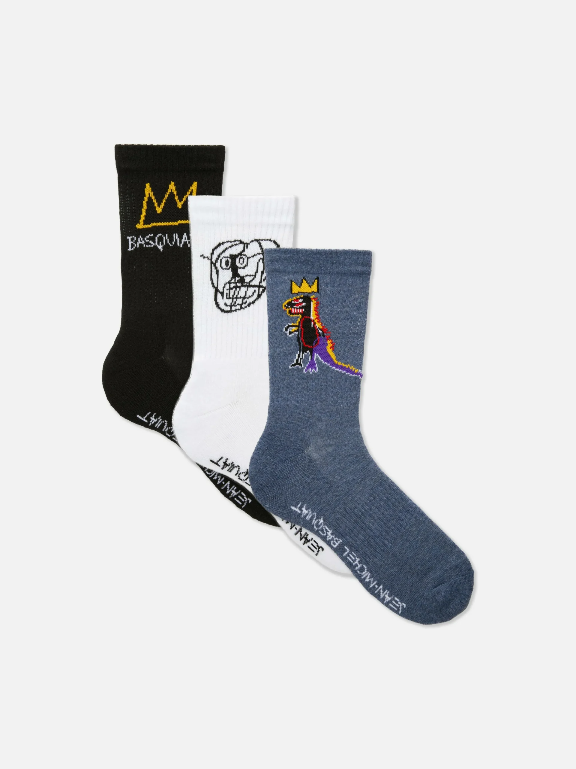 Halfhoge Sokken Basquiat, 3 Paar