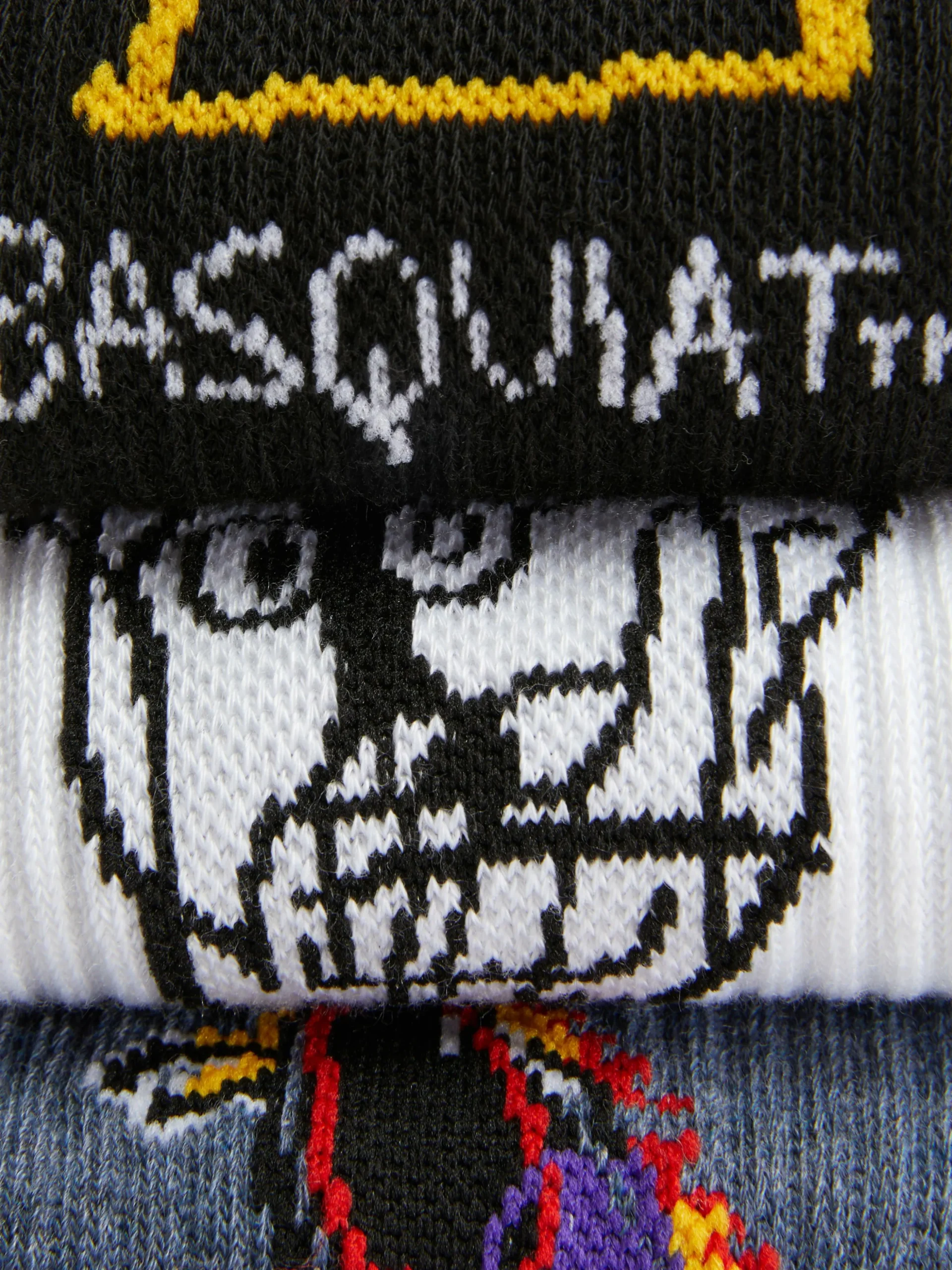 Halfhoge Sokken Basquiat, 3 Paar