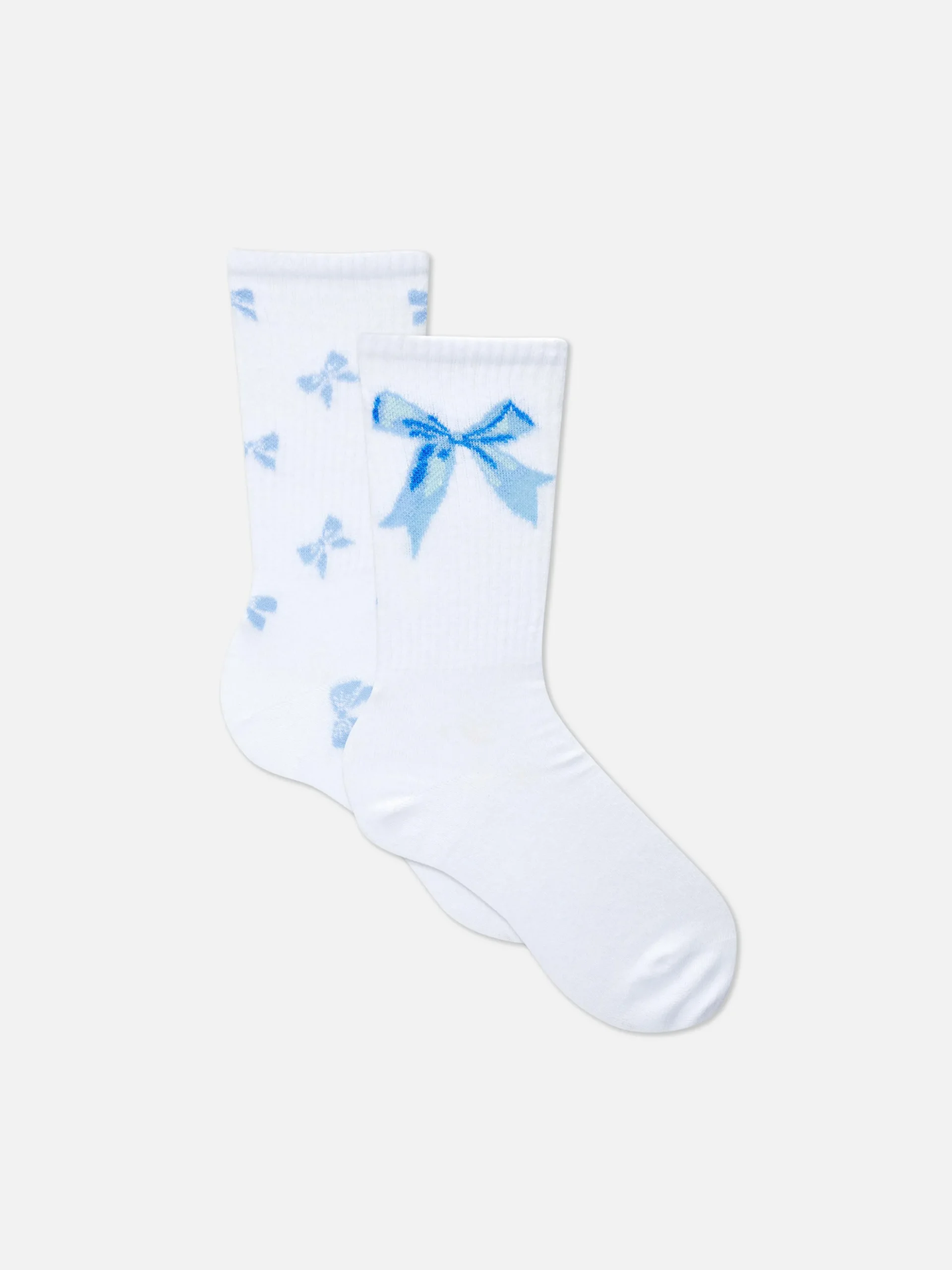 Halfhoge Sokken Met Coquette-strik, 2 Paar