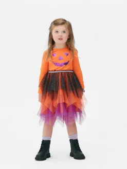 Halloweenjurk Met Pompoen En Pailletten