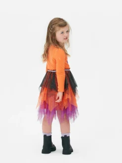 Halloweenjurk Met Pompoen En Pailletten