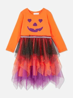 Halloweenjurk Met Pompoen En Pailletten