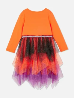 Halloweenjurk Met Pompoen En Pailletten