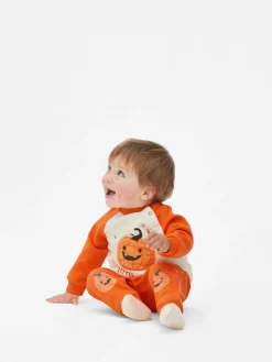 Halloween-sweatshirt Met Pompoen En Joggingbroek