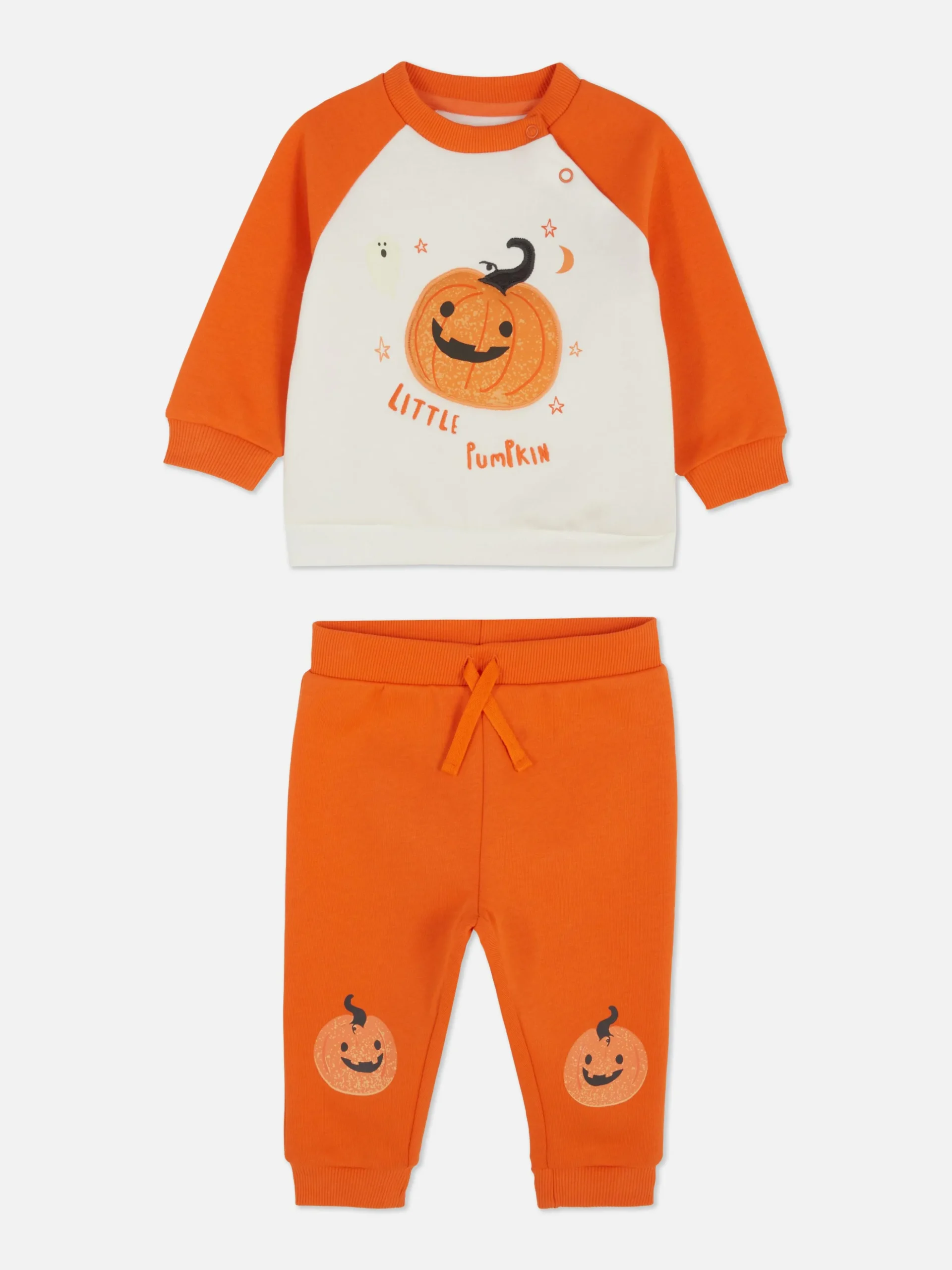 Halloween-sweatshirt Met Pompoen En Joggingbroek