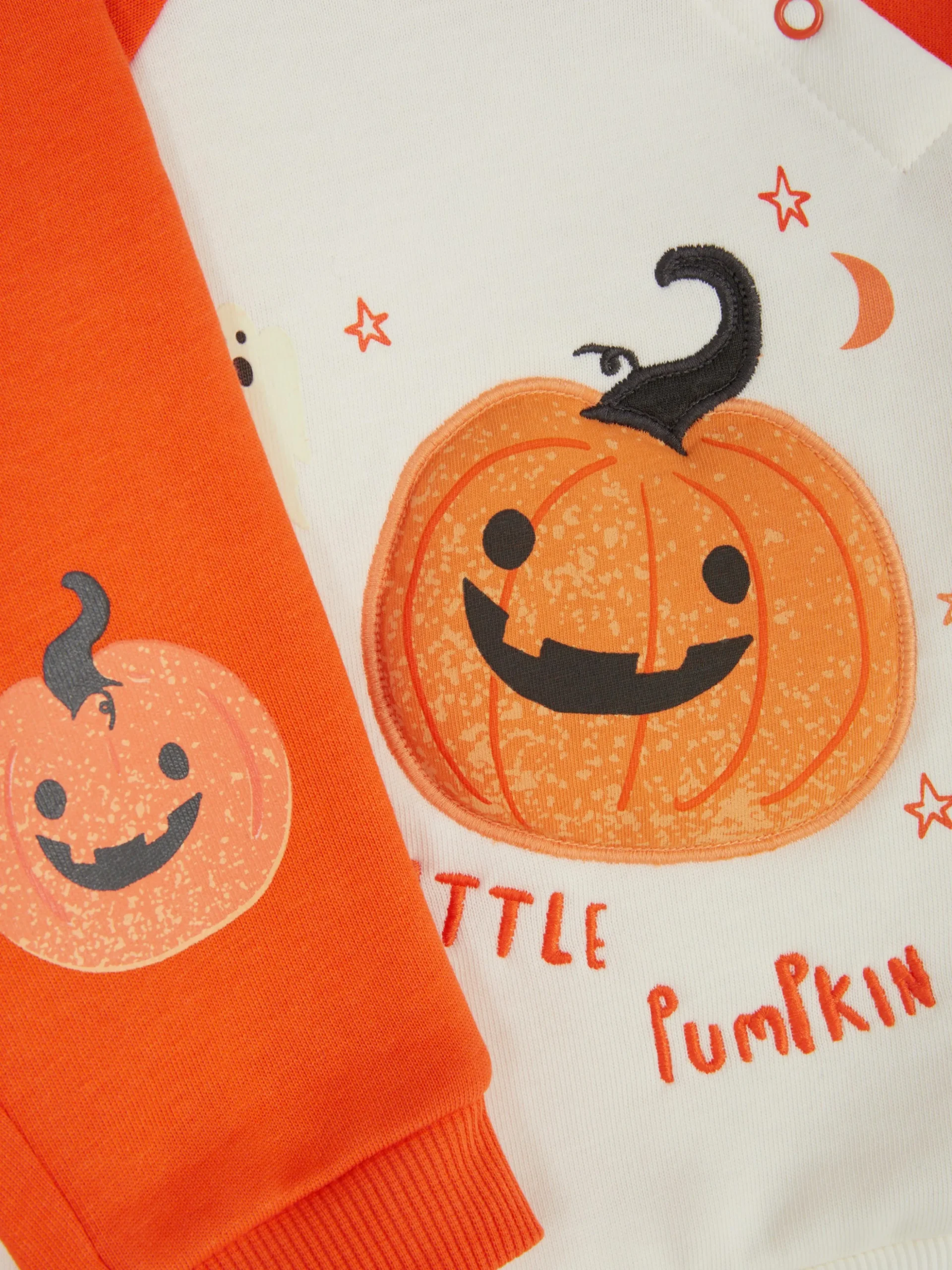 Halloween-sweatshirt Met Pompoen En Joggingbroek