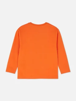 Halloween-T-shirt Dinosaurusprint En Lange Mouwen