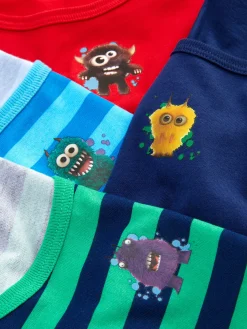 Hemden Met Monsterprint, Set Van 4