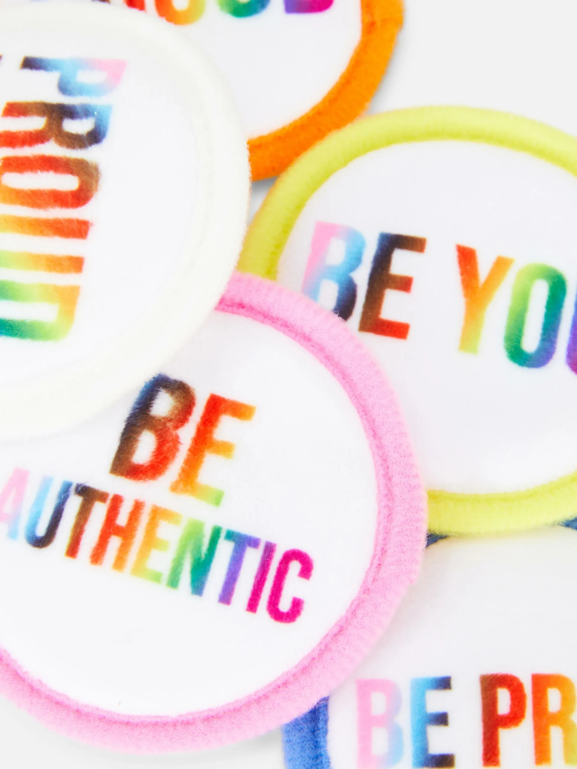 Herbruikbare Make-uppads Met Pride-thema, Set Van 5