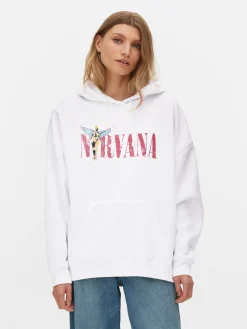 Hoodie Met Print Nirvana