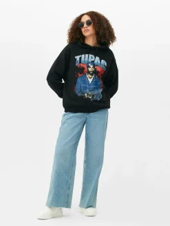 Hoodie Met Print Tupac