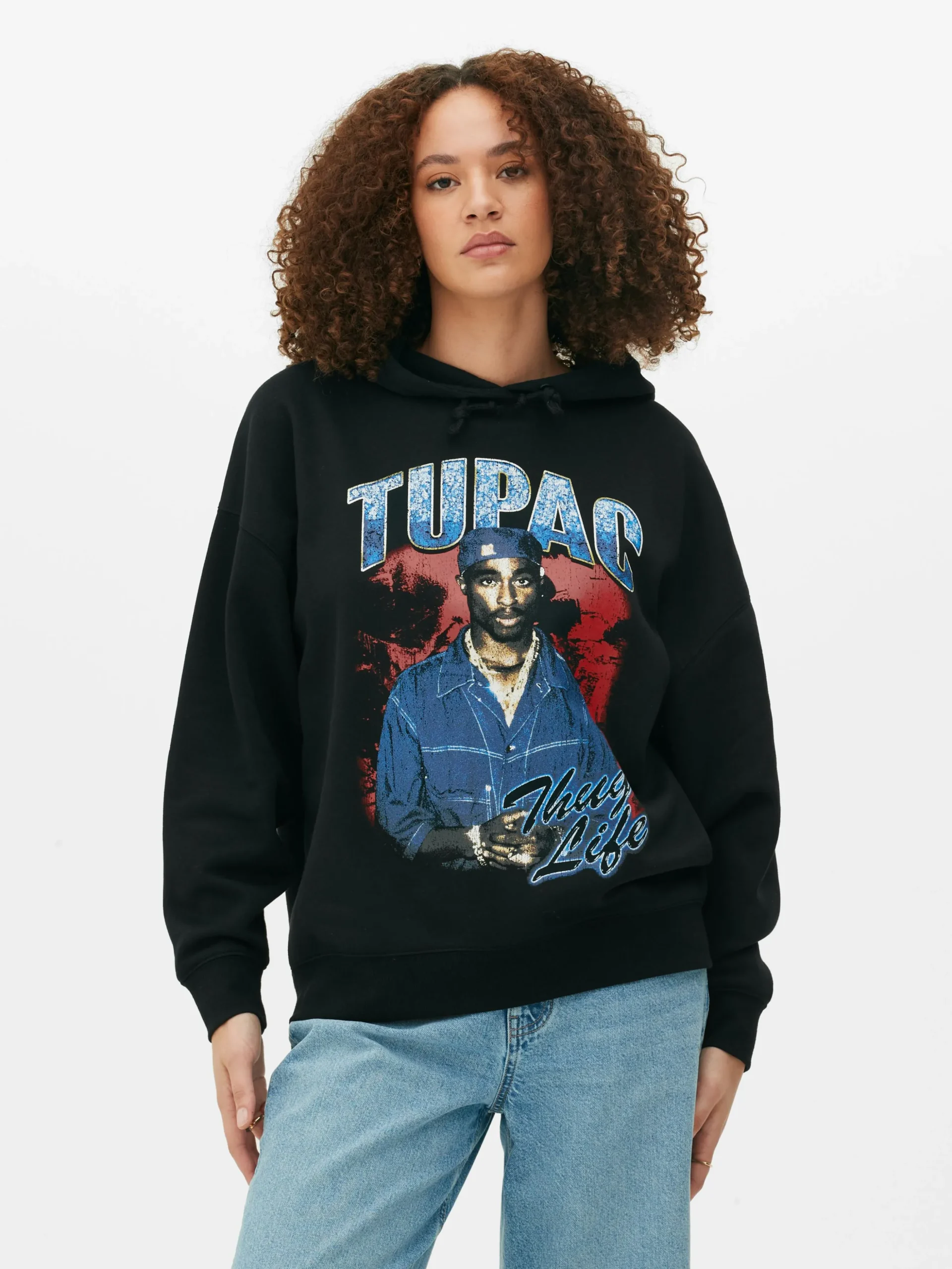 Hoodie Met Print Tupac