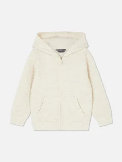 Hoodie Met Textuur En Rits