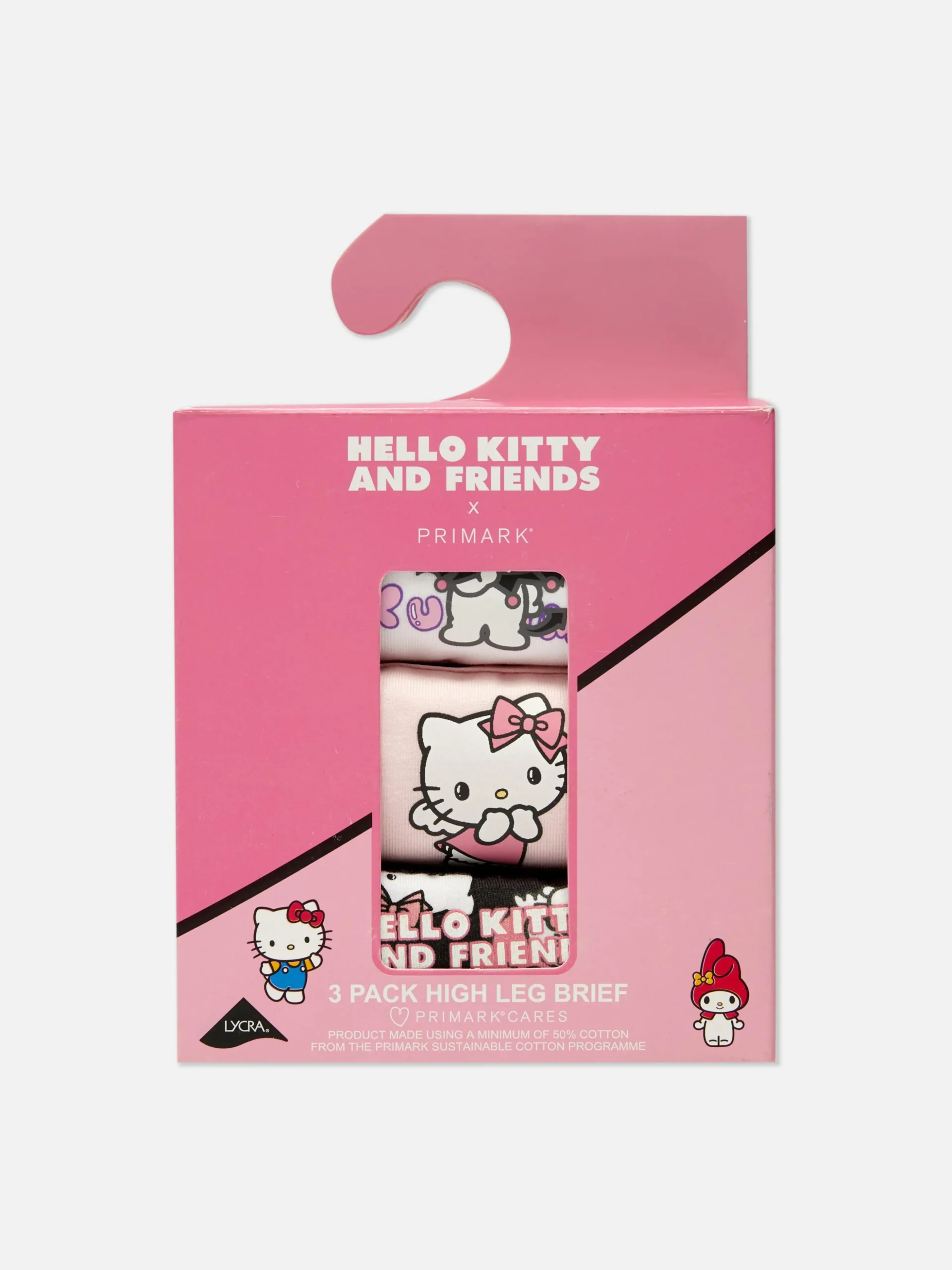 Hoog Uitgesneden Slips Hello Kitty, Set Van 3