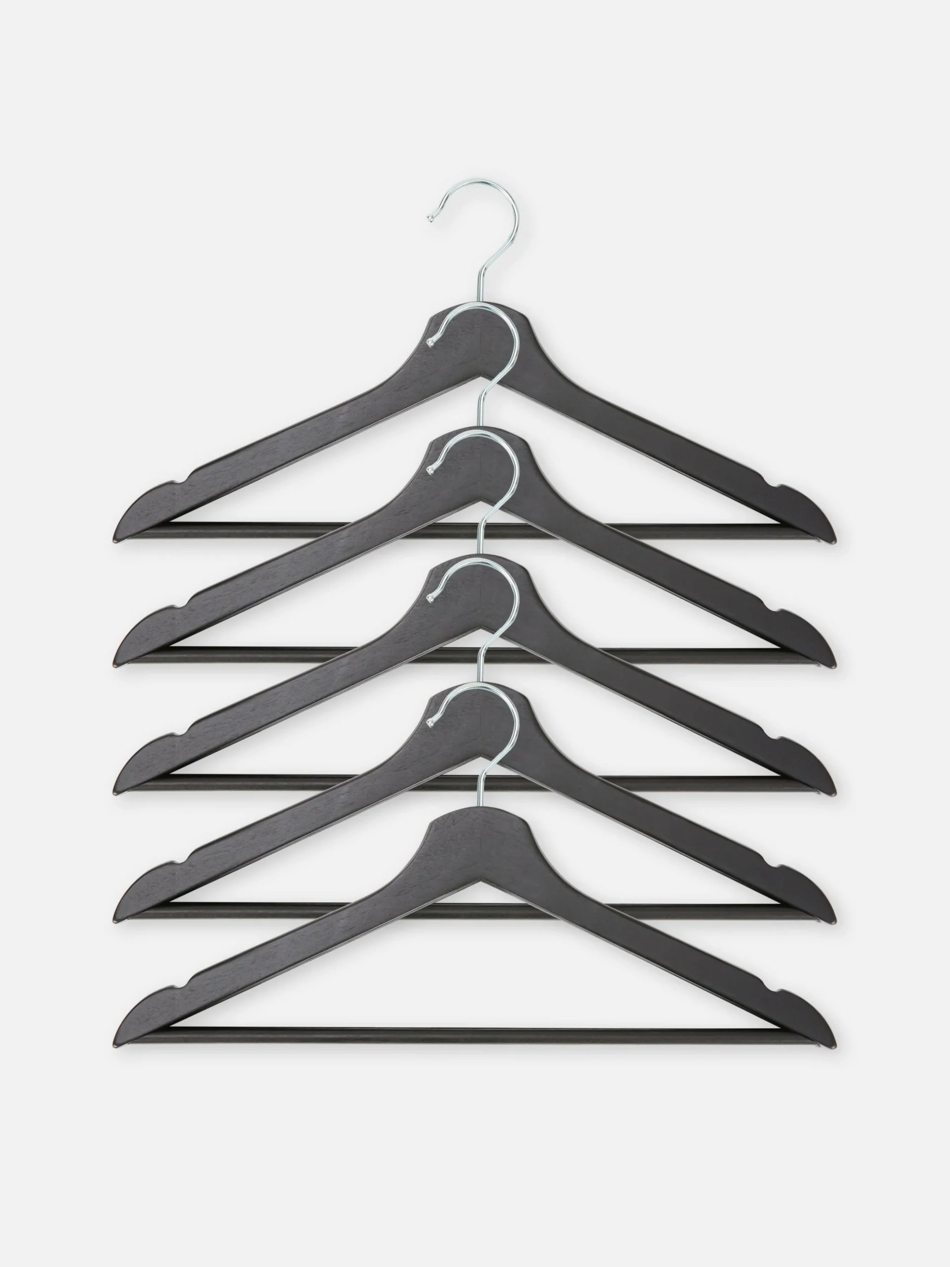 Houten Kledinghangers, Set Van 5