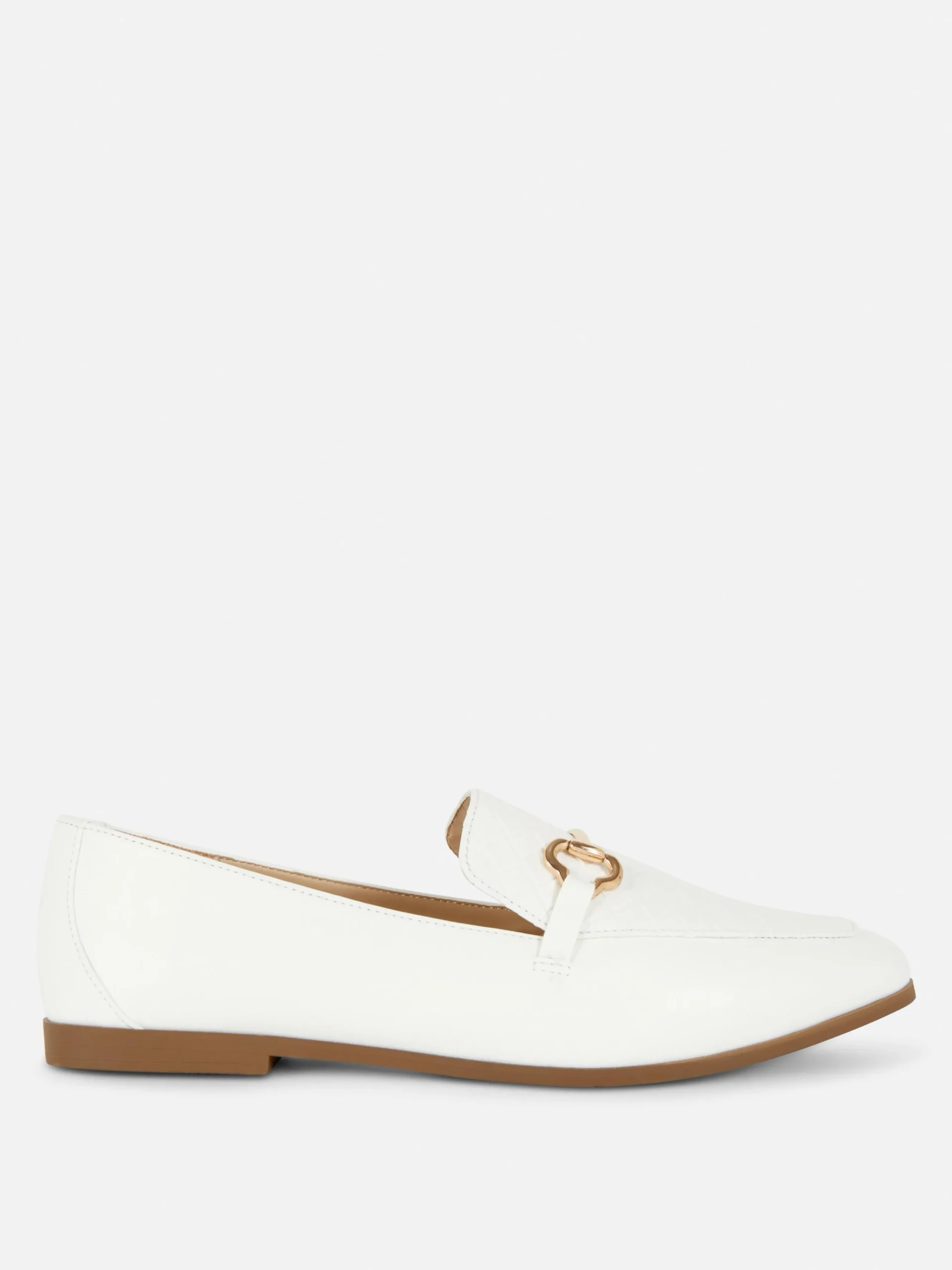 Imitatieleren Loafers Met Paardenbit