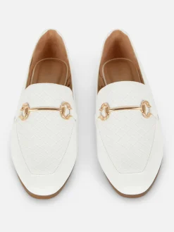Imitatieleren Loafers Met Paardenbit