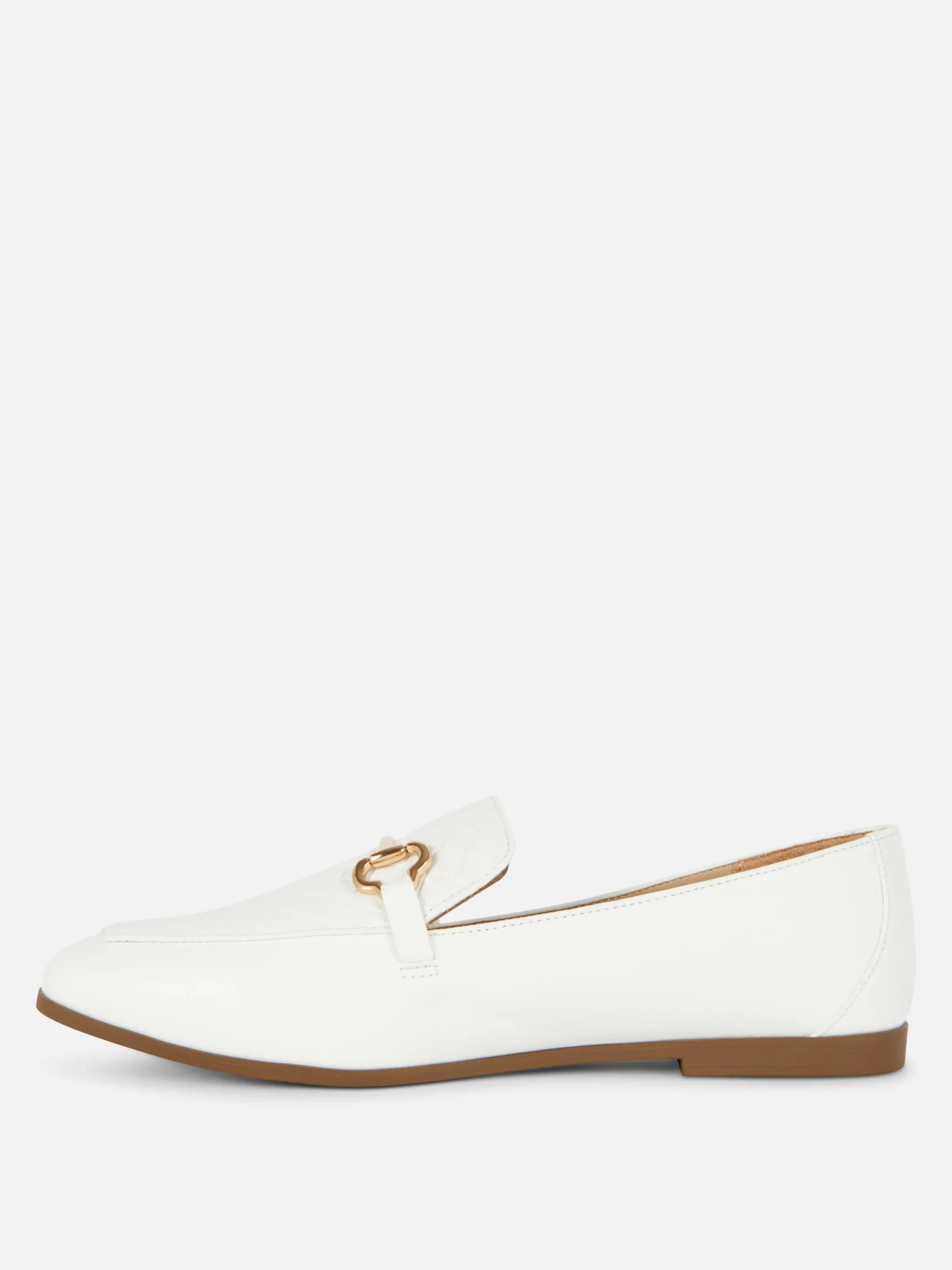 Imitatieleren Loafers Met Paardenbit
