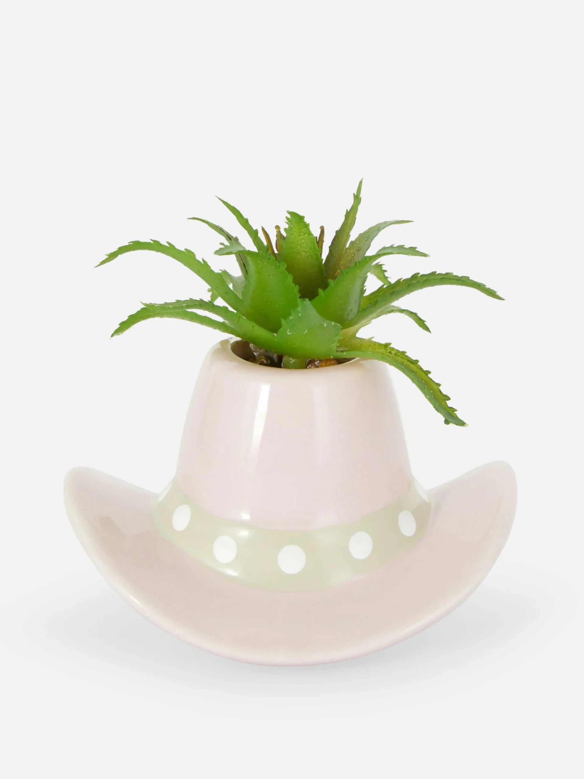 Imitatieplant In Cowboyhoedpot